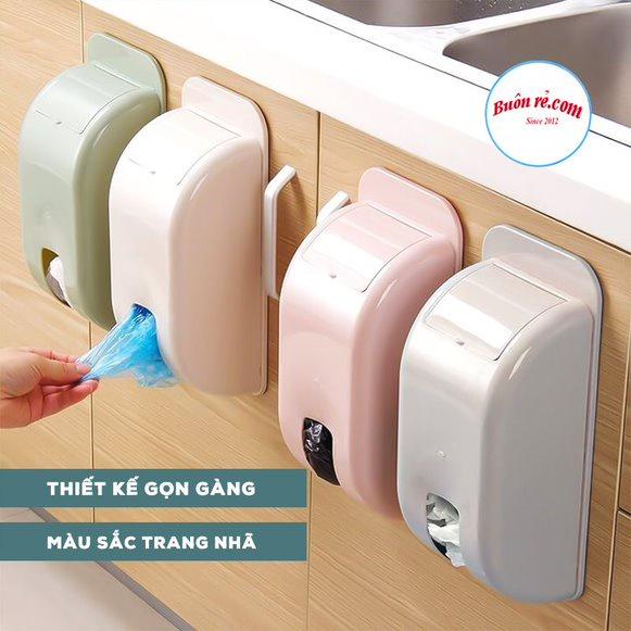 Hộp đựng túi nilong, túi đựng rác dán tường Việt Nhật - Hộp rút túi nilong gắn tường tiện dụng