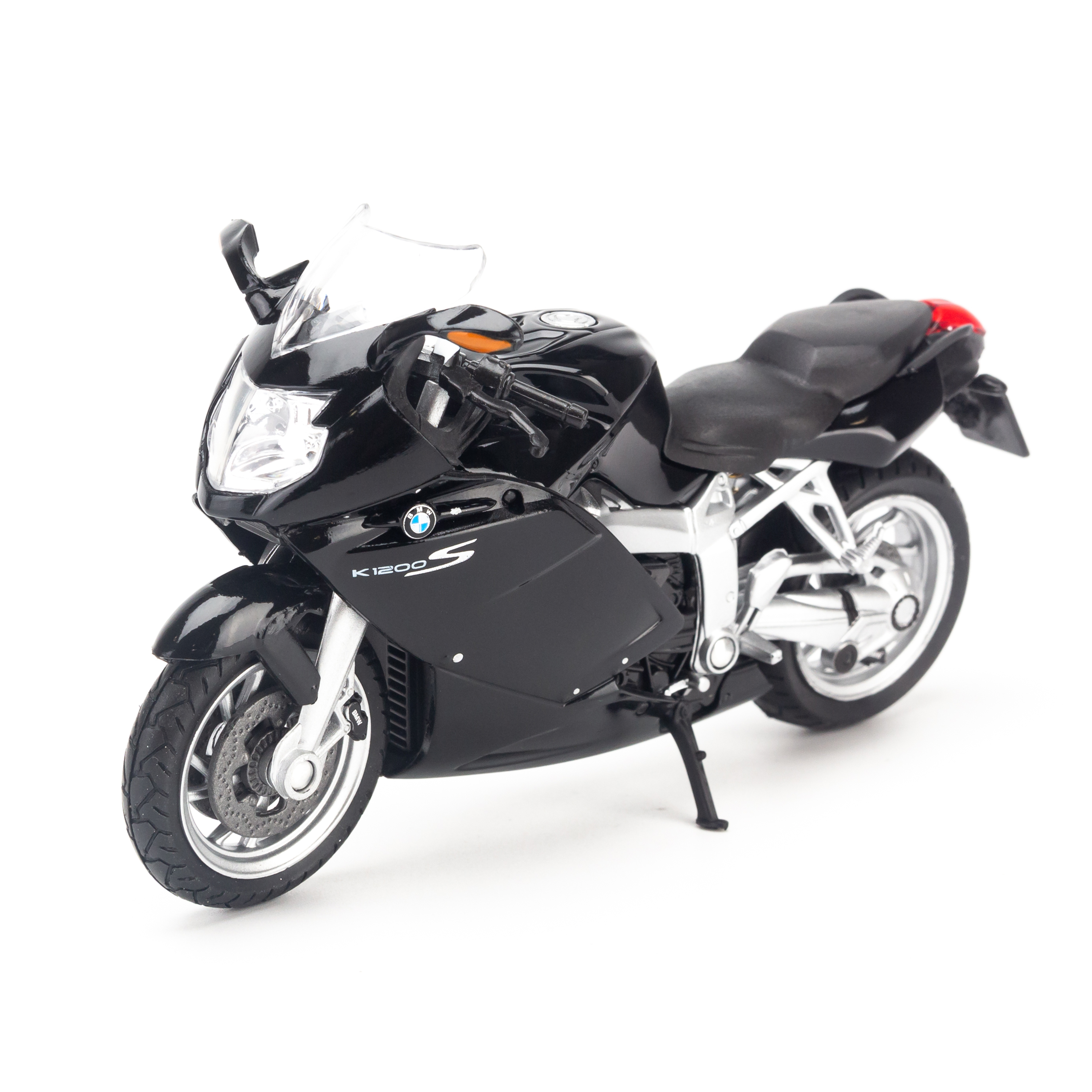 Mô hình xe mô tô BMW K1200S 1:18 Welly Black- 12829PW