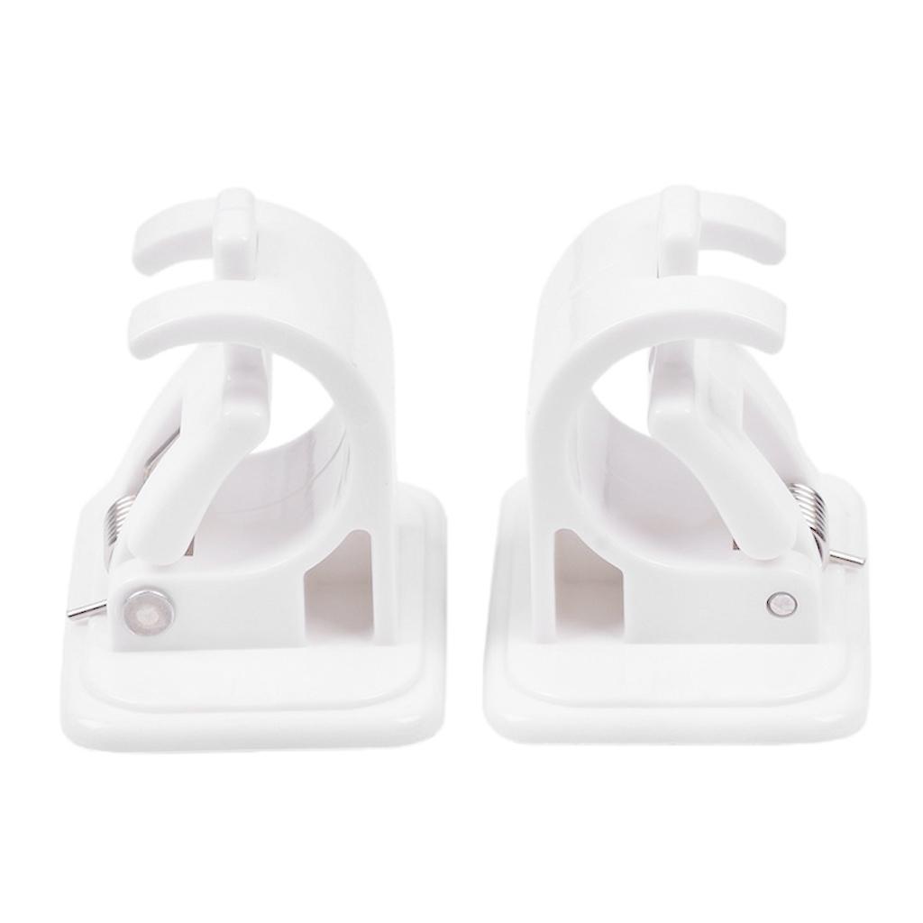 4/6/8/10xAdjustable Rod Bracket Wall Curtain Hanging Rod Clips