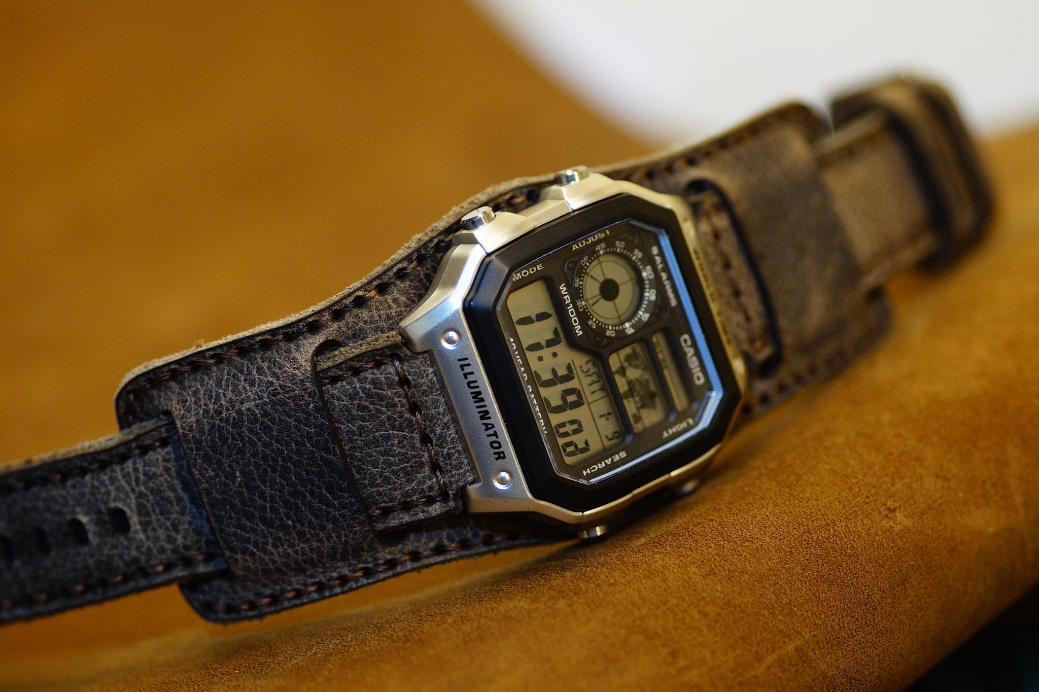 DÂY ĐỒNG HỒ DA SÁP NGỰA VÂN HẠT TỰ NHIÊN – RAM CLASSIC 1959 - HÀNG CHÍNH HÃNG