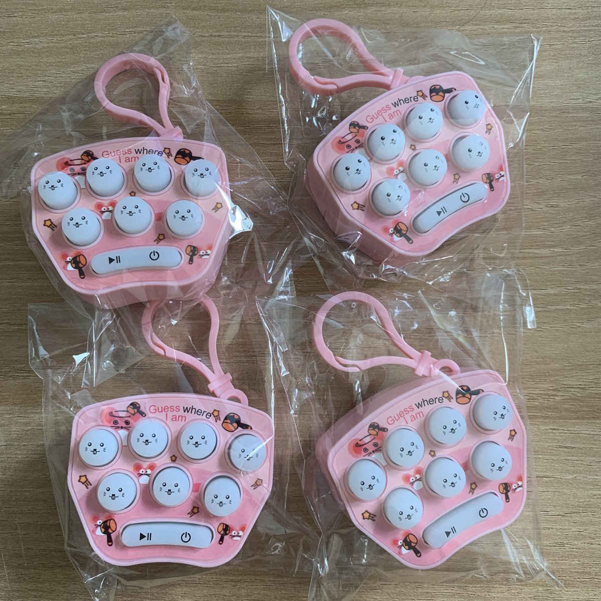 Móc Khóa Trò Chơi Bấm Nút Đập Búa Mini Giúp Giảm Căng Thẳng