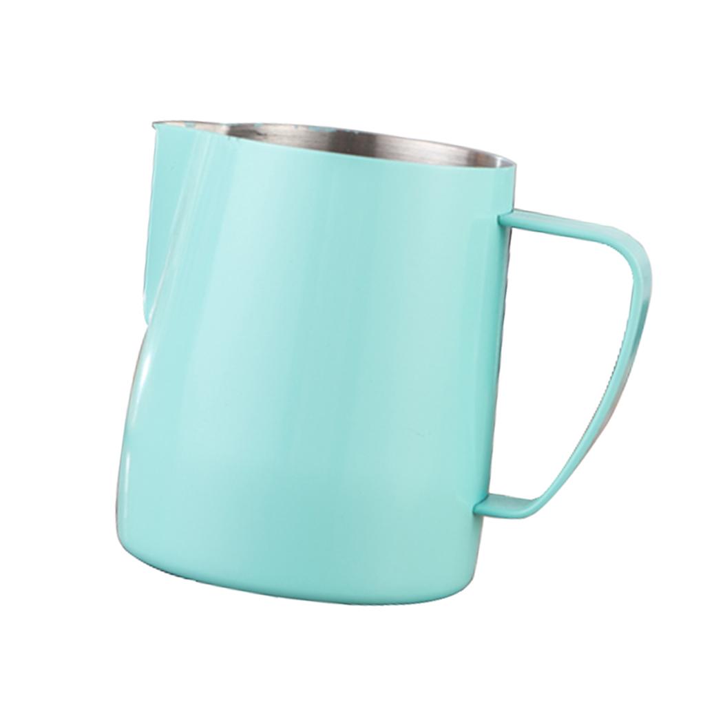 Milk Frothing Pitcher Jug, Stainless Steel, Suitable for Coffee, Latte and Frothing Milk, Coffee Milk Serving Jug for Kitchen Restaurant