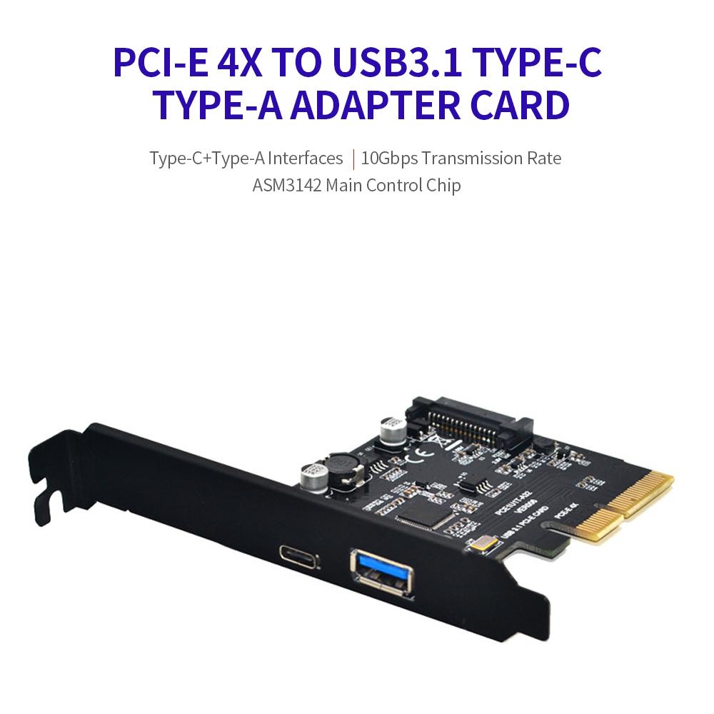 Card mở rộng chuyển đổi USB3.1 PCI-E x4 sang Type-C