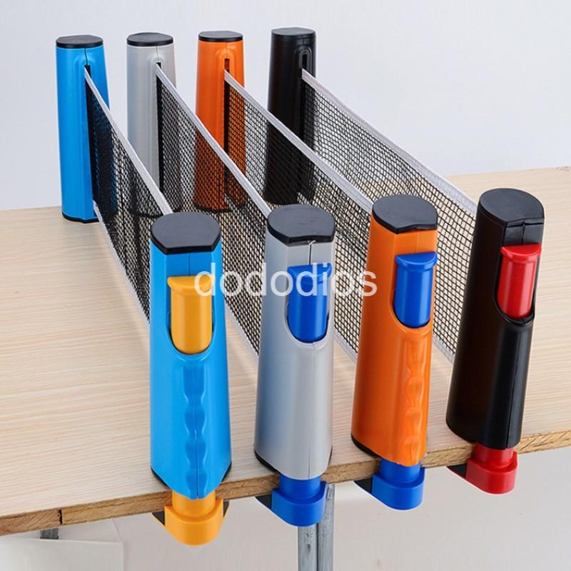 Combo 2 Vợt Bóng Bàn Tặng Kèm 3 Quả Bóng Bàn + Kẹp Trụ Lưới Bóng Bàn Rút Gọn Nhựa ABS 1,7m Chính Hãng dododios