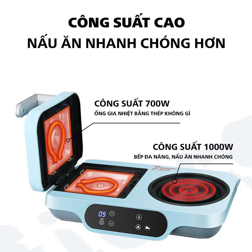 Máy làm đồ ăn sáng 3 trong 1 tiện lợi