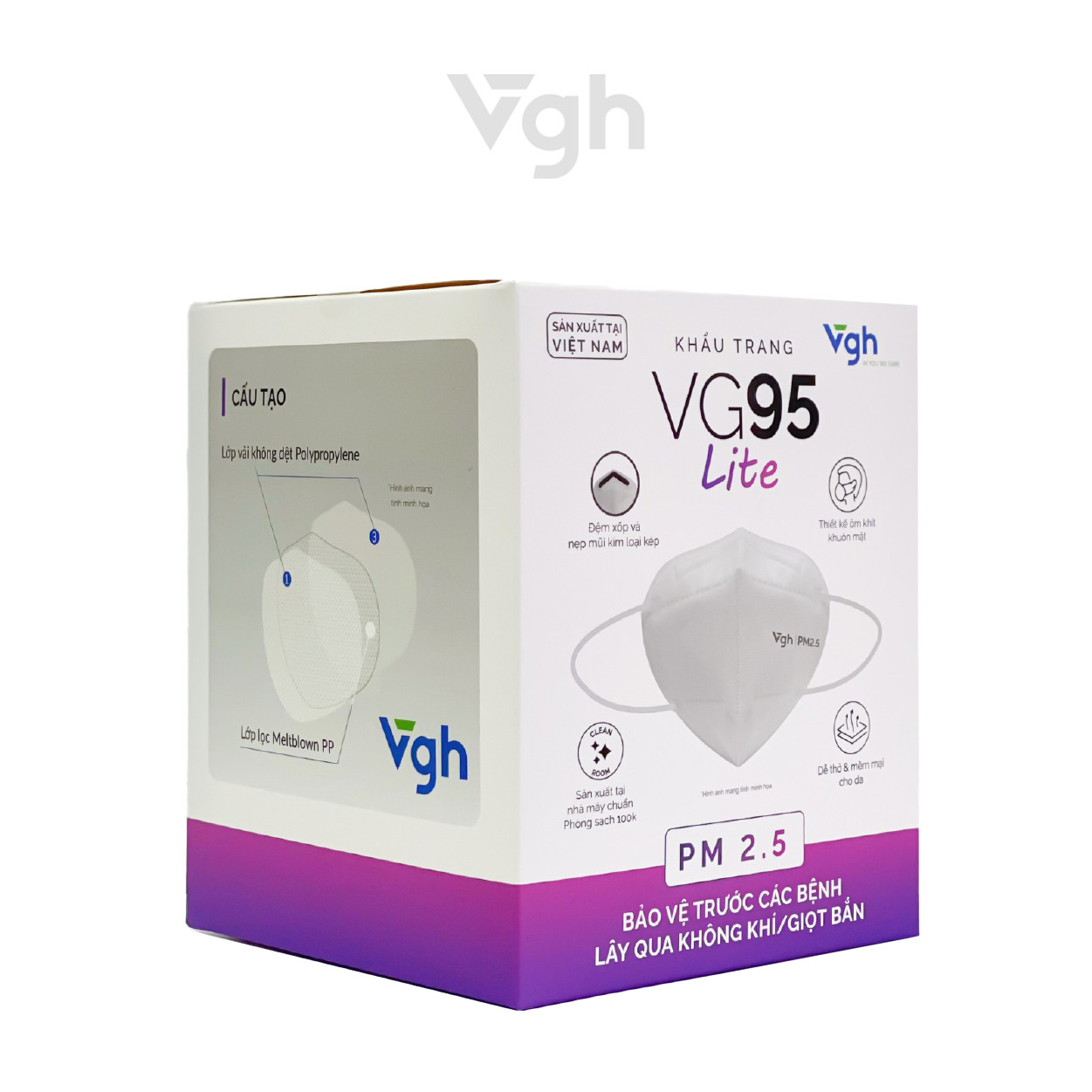 Khẩu trang VG95 Lite (Khẩu trang 3D KN95)