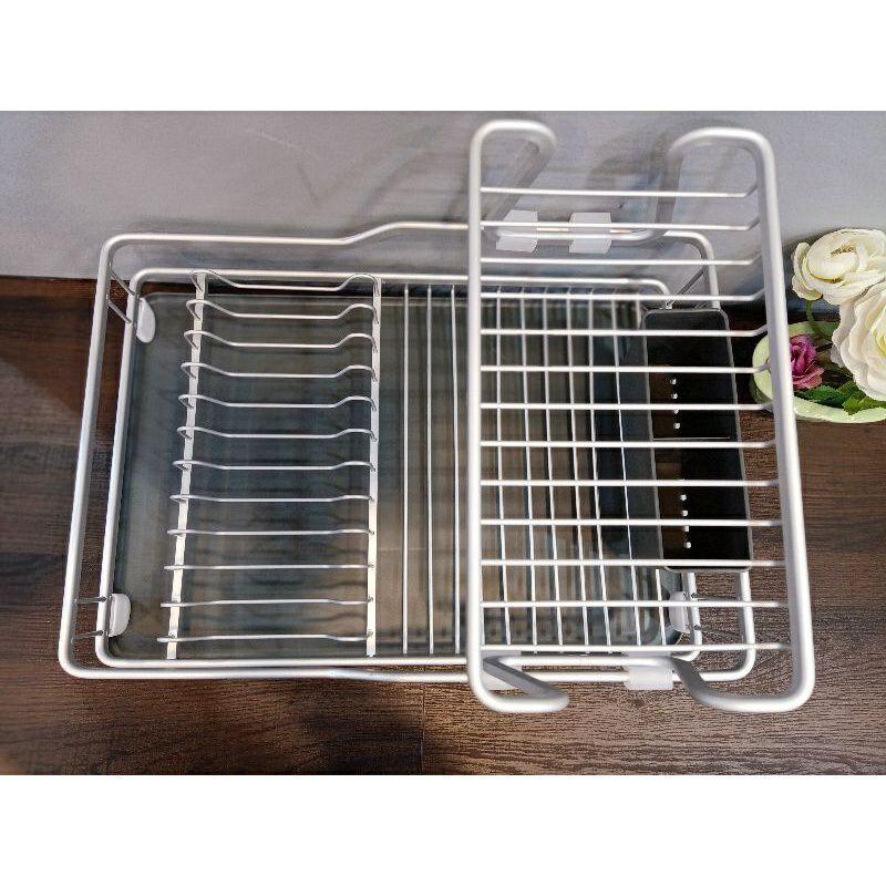 Kệ Bát Đĩa 2 Tầng Bằng Nhôm Cao Cấp LDR207GRY