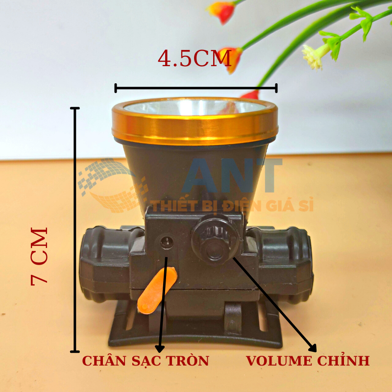 Đèn pin đội đầu siêu sáng, có nút chỉnh đèn sáng tối, HL-001