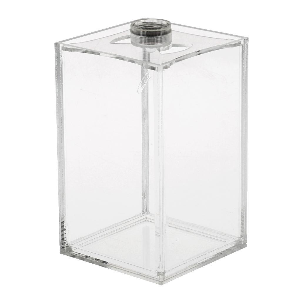 2pcs LED Lighting Aquarium Small Fish Tank Betta Tank Acrylic 10x10x16cm