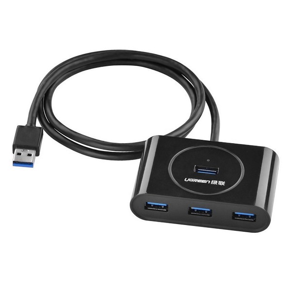 HUB usb chuẩn 3.0 ra 4 cổng usb 3.0  Ugreen 20291-15cm Hàng Chính Hãng