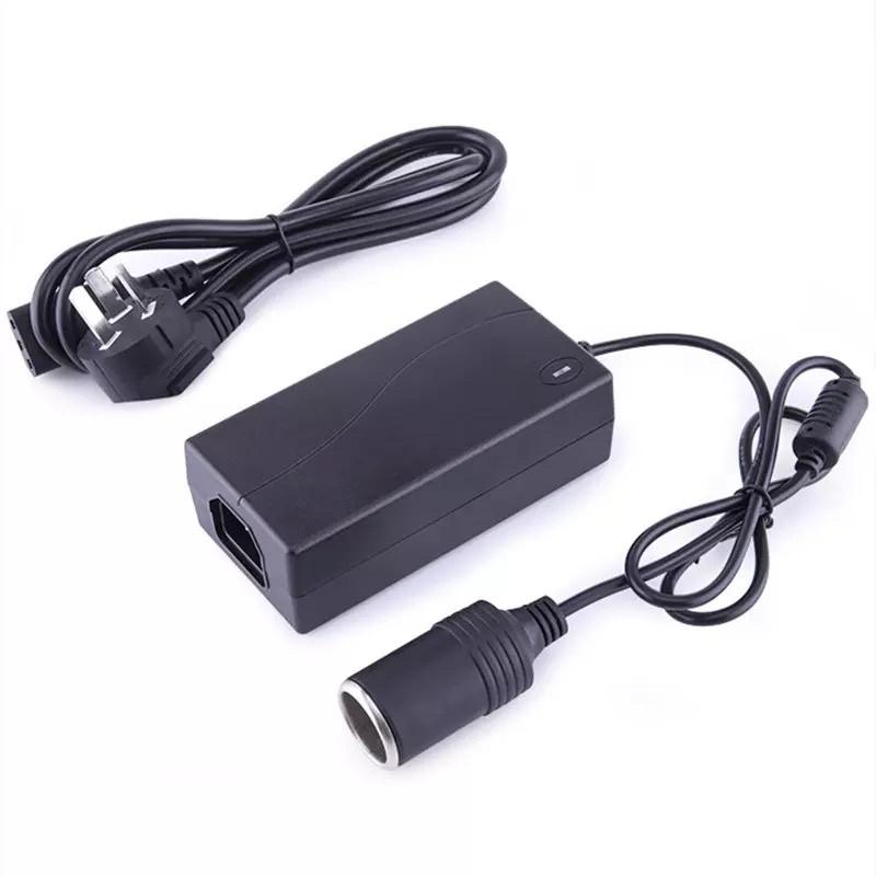 Adapter chuyển nguồn 220V-12V đầu ra tẩu sạc, công suất lớn 120w , 12v -10a, phích cắm 2 chân Carhome