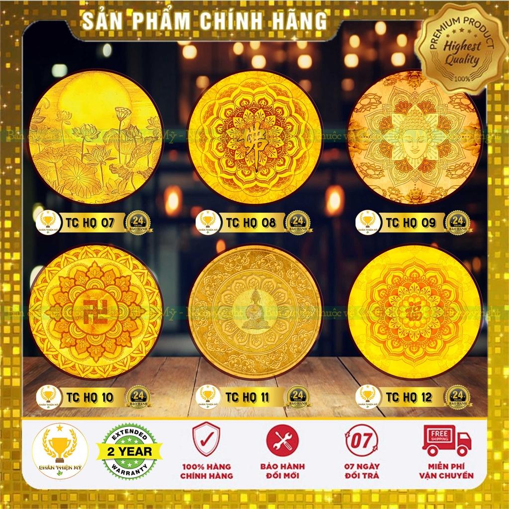 Đèn thờ hào quang trúc chỉ in tròn_M0712