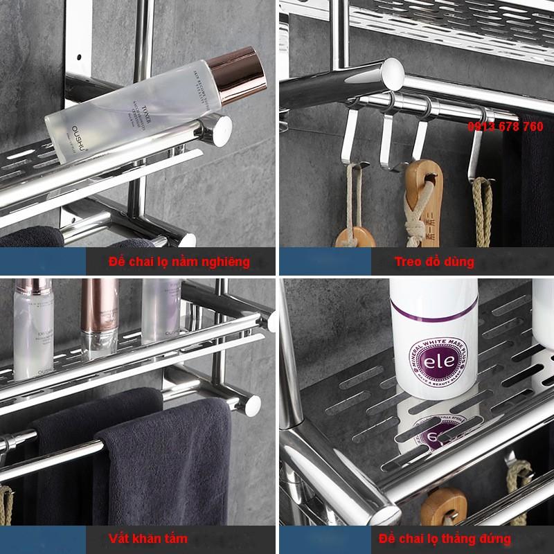 Kệ Inox nhà tắm kệ treo khăn nhà tắm bằng chất liệu Inox