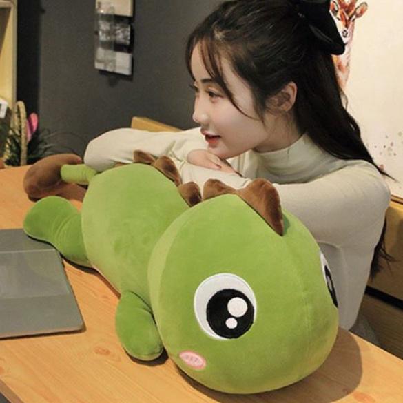 Khủng Long Đuôi Tim - Gấu Bông Dễ Thương Size 55cm - 70cm, Gối Ôm Khủng Long Quà Tặng Đáng Yêu Cho Bé