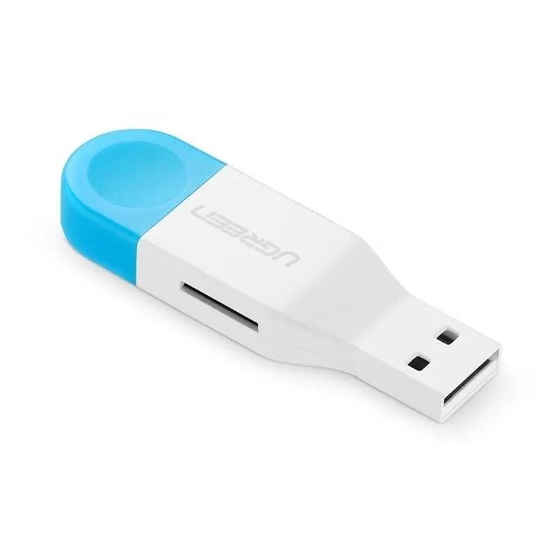 Ugreen UG3035830358TK Màu Trắng Đầu đọc thẻ nhớ USB 2.0 + MICRO USB sang TF hỗ trợ OTG - HÀNG CHÍNH HÃNG