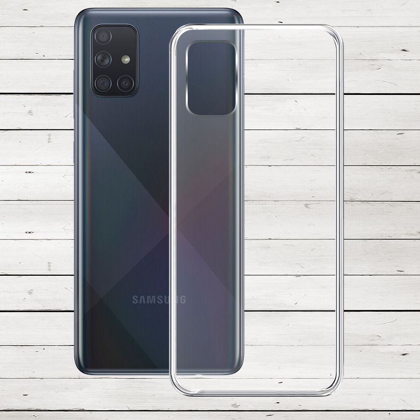 Ốp lưng cho Samsung Galaxy A71 - 01272 - Ốp dẻo trong - Hàng Chính Hãng