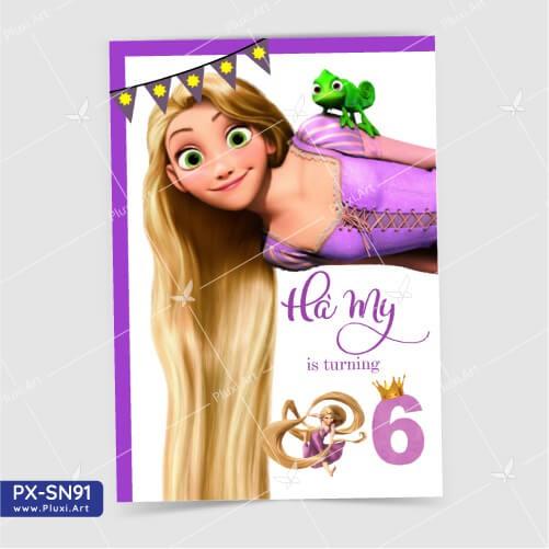 Thiệp thôi nôi – sinh nhật theo yêu cầu Pluxi