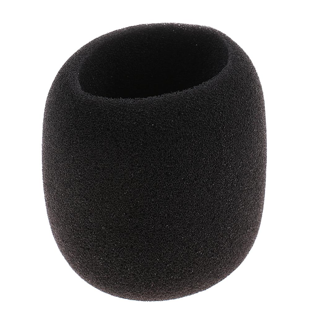 Stage Microphone Windscreen Soft Windshield Foam Sponge Mic Cover Black