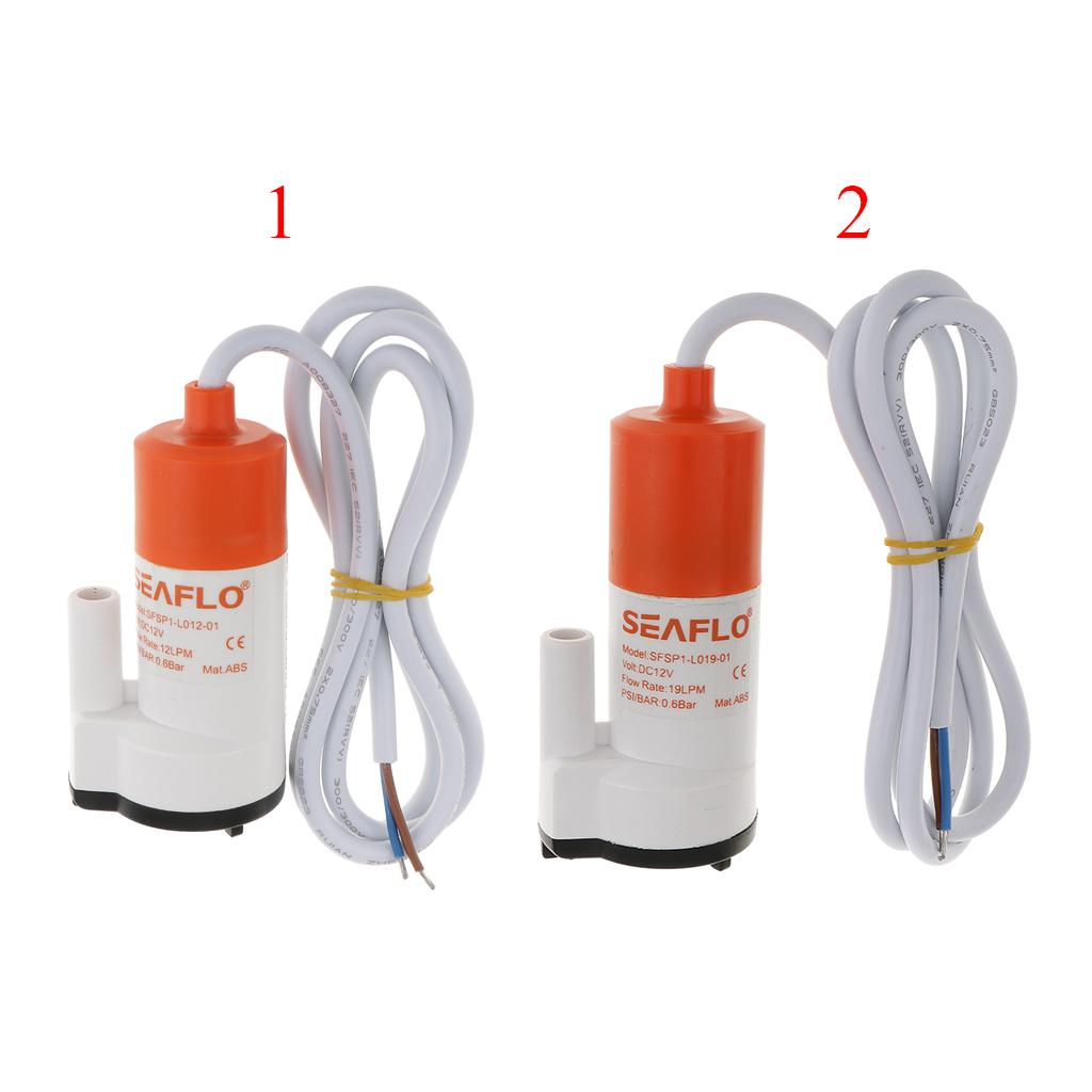 12V Submersible Water Pressure Sump Pump 3.2 GPM 12L Marine Boat