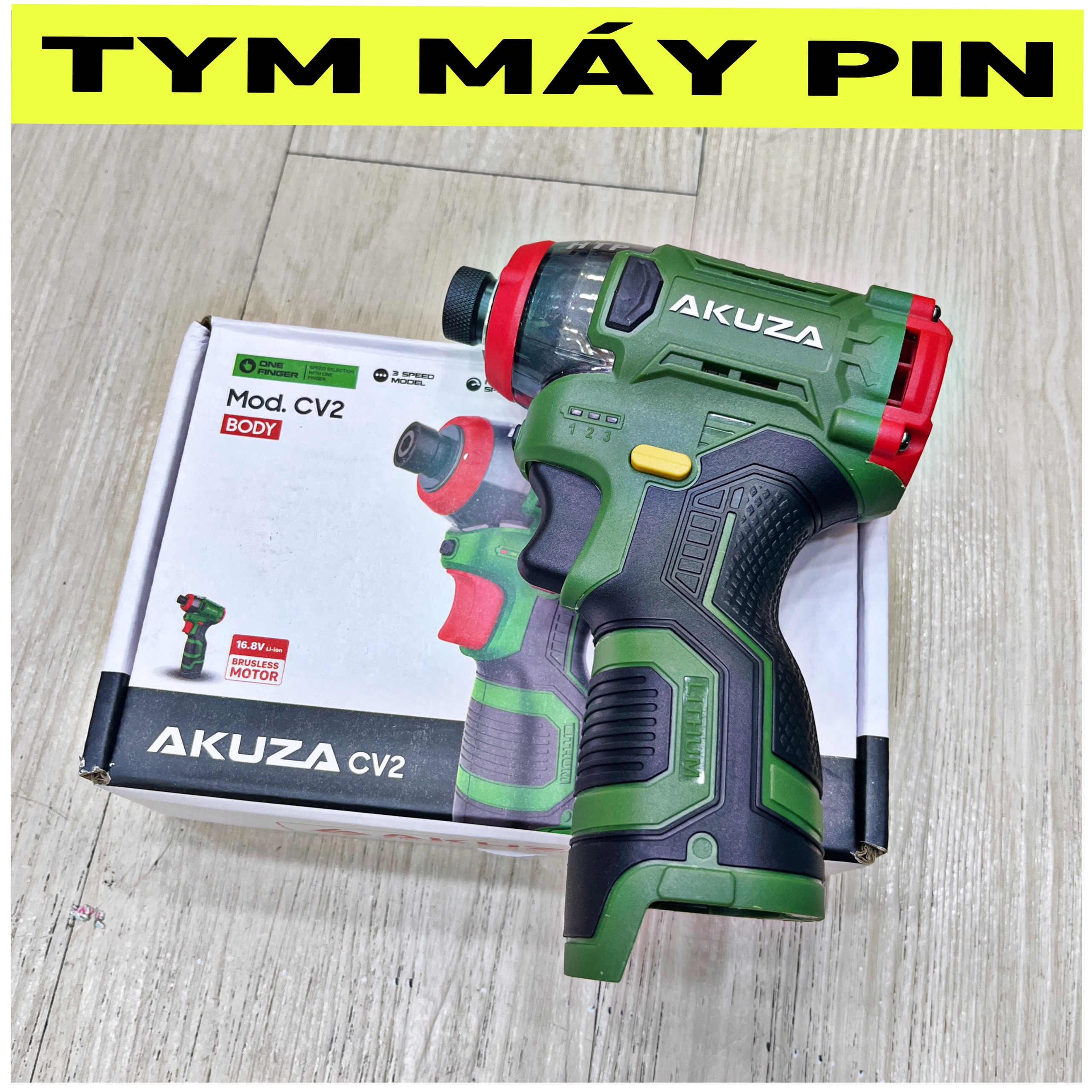 Thân máy bắn vít búa pin 16.8V Akuza CV2 - tym máy pin