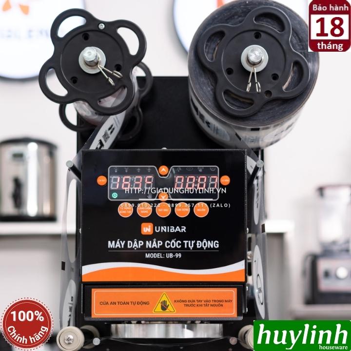 Máy dập ép miệng cốc ly tự động Unibar UB-99 - Hàng chính hãng