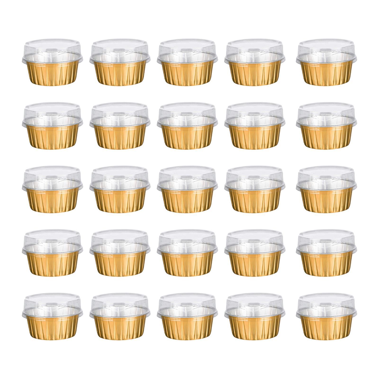 Baking Cups with Lids  Resistant for Snacks Creme  Birthday