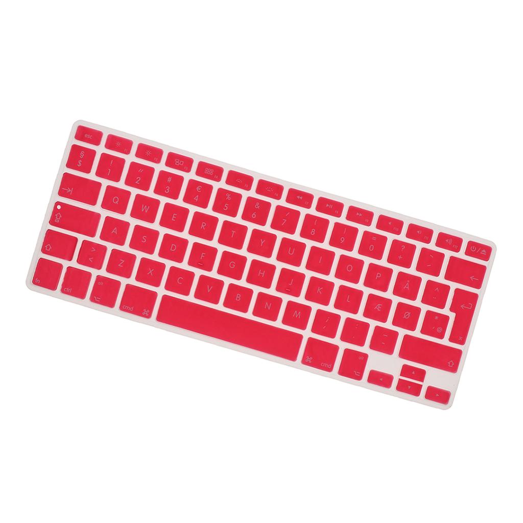 Thin Silicone Keyboard Protector Cover Skin Danish Phonetic for 13.3 inch 15pro Macbook, Soft Touch and Easy to Clean