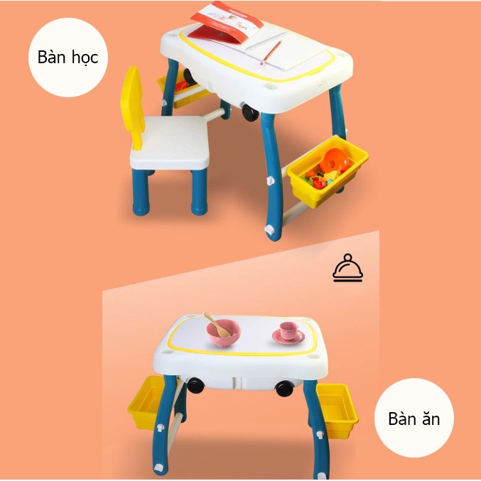 Đồ Chơi Bàn Lắp Ráp Mô Hình Đa Năng 8in1 Lắp Thành Xe Trở Hàng Chịu Lực Cho Bé Thỏa Sức Sáng Tạo