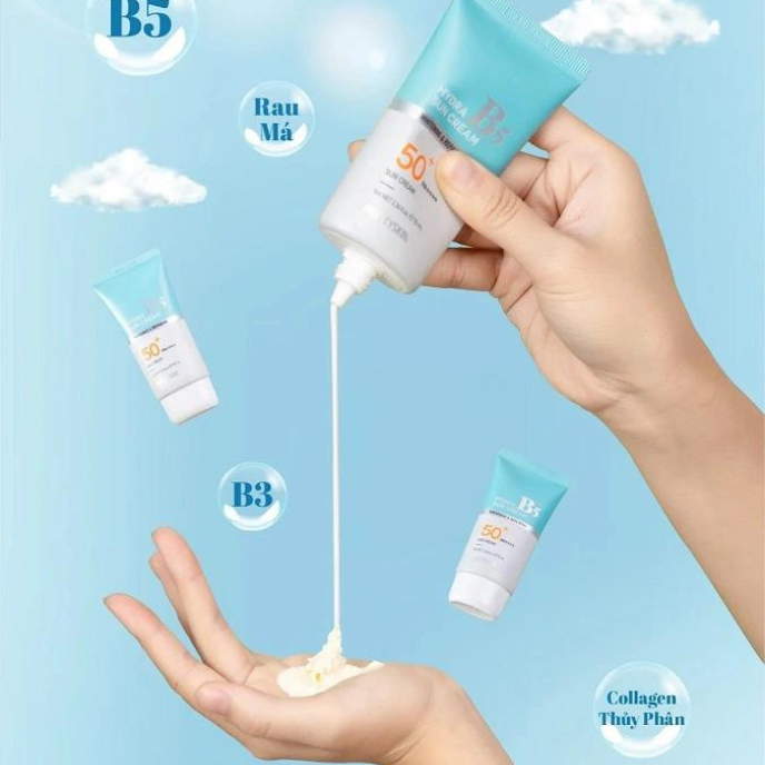 Kem chống nắng Pretty Skin phục hồi dưỡng trắng Hydra B5 Sun Cream SPF 50+/PA+++ 70ML