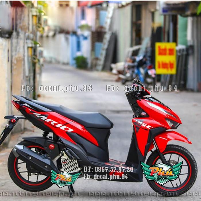 Tem rời Vario 150 INDO đỏ  -1