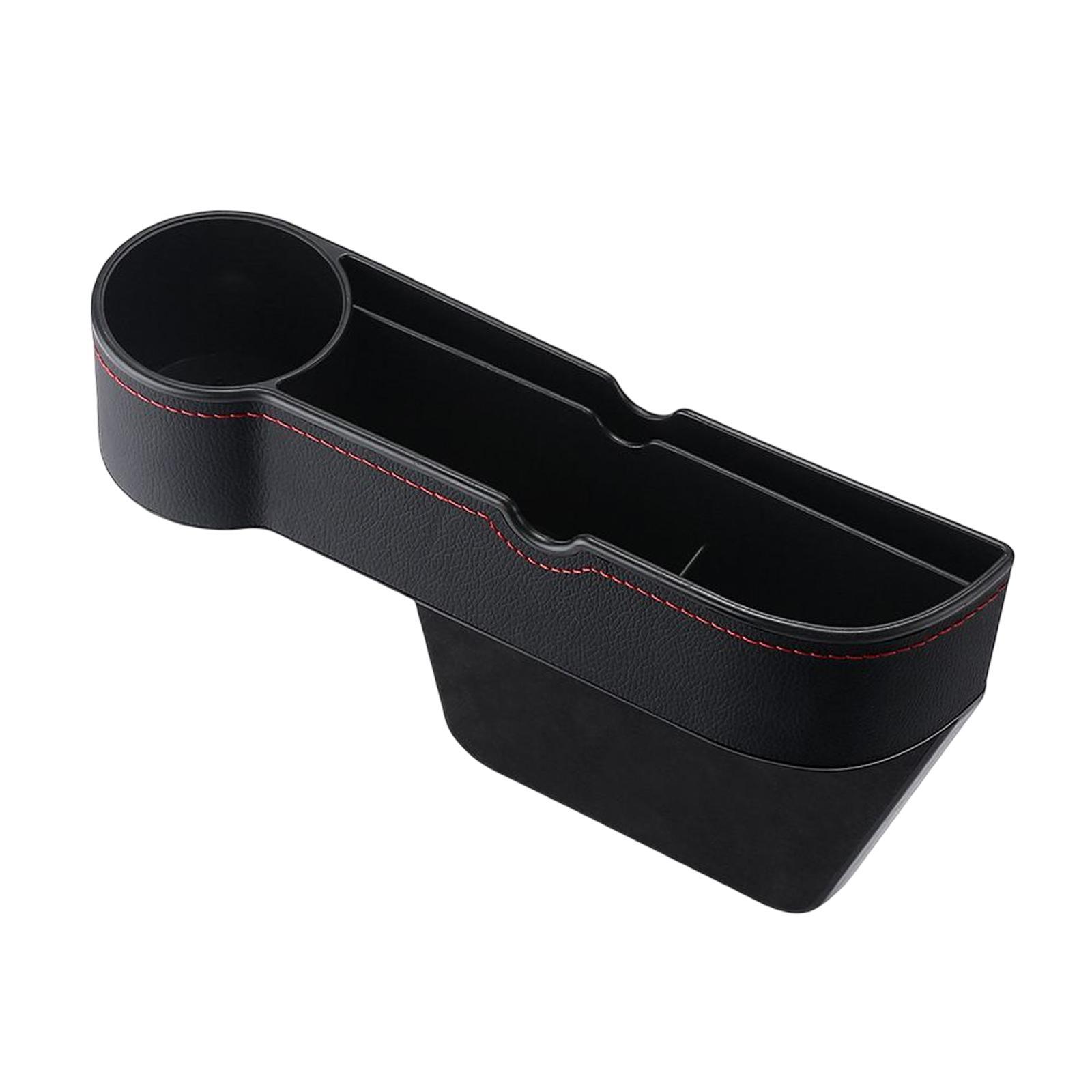 Car Seat Gap Organizer W/ Cup Holder Fit for Cards Wallets Sunglasses
