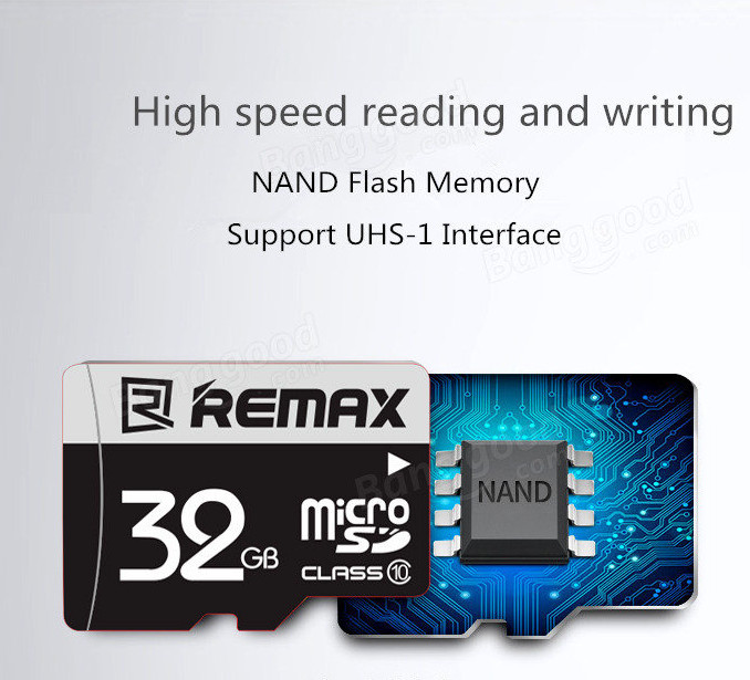 Thẻ nhớ MicroSD REMAX 32GB tốc độ class 10 chuyên dụng - Hàng chính hãng