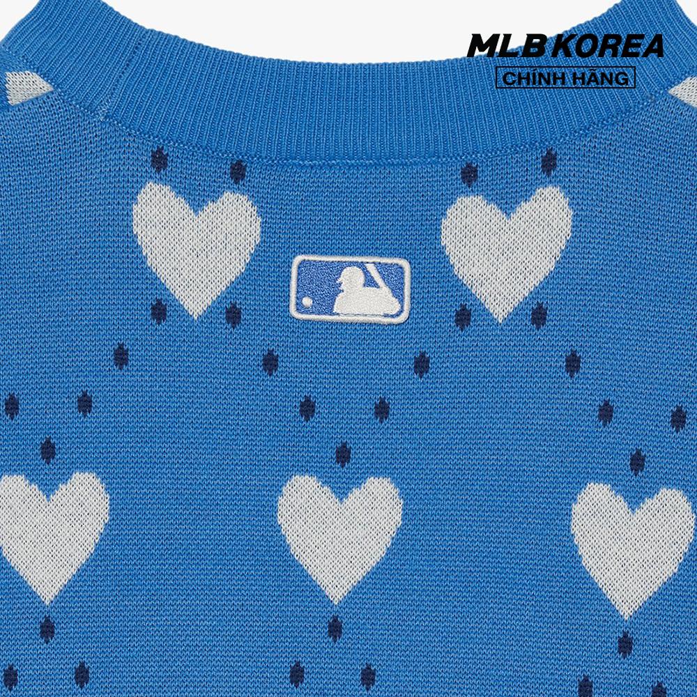 MLB - Áo sweater unisex cổ tròn tay dài Heart Overfit 3AKPH0131