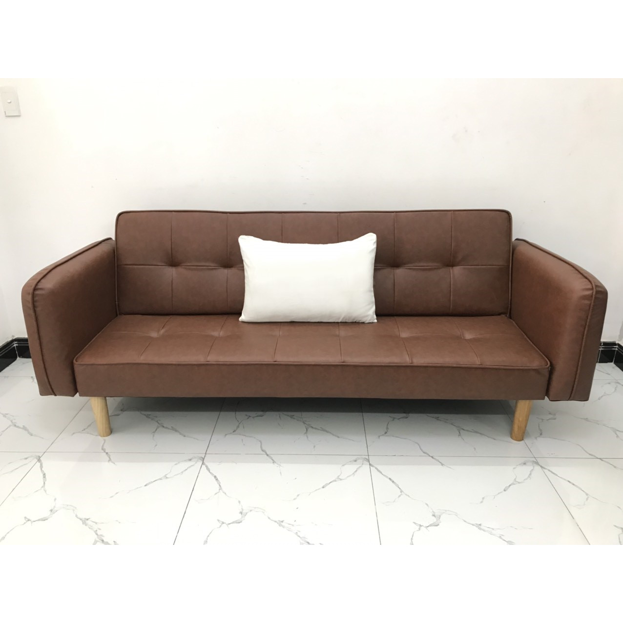 Ghế dài sofa bed tay vịn phòng khách sivali11 sopha