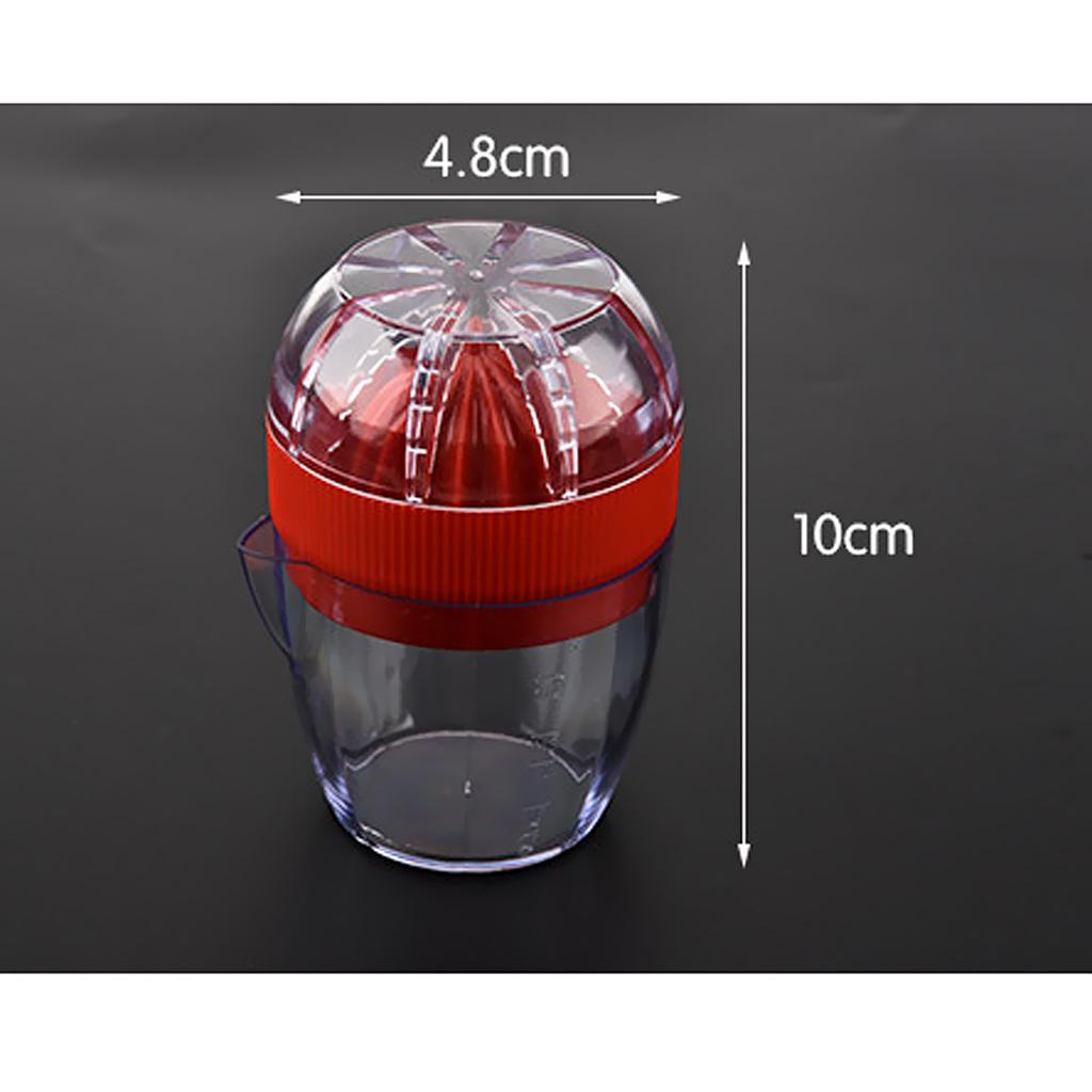 2pcs Juice and Pour Compact Juicer Squeezer Lemon/Lime Citrus Extractor Red