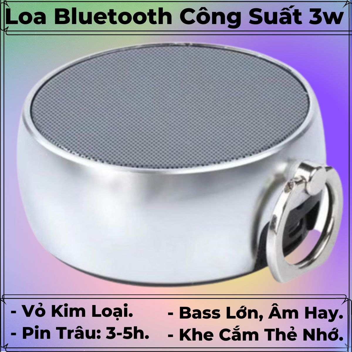 Loa Bluetooth Cao Cấp, Bass Cực Mạnh, Âm Thanh Vòm 360 Độ - Dung Lương Pin Khủng 1200mAh - Chống Nước IPX6