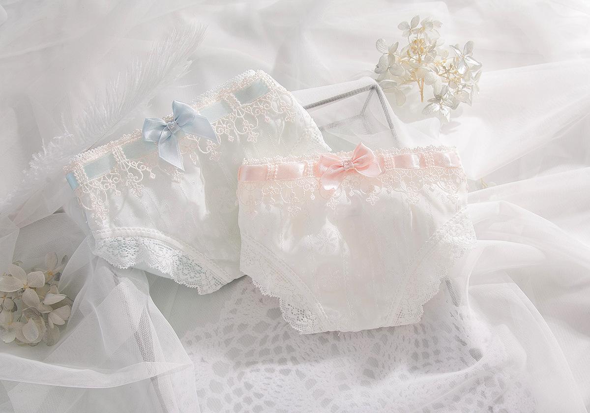 Quần Lót Nữ Cotton Phối Ren Ngang Eo Xuất Đông Âu Hàng Loại Đẹp.