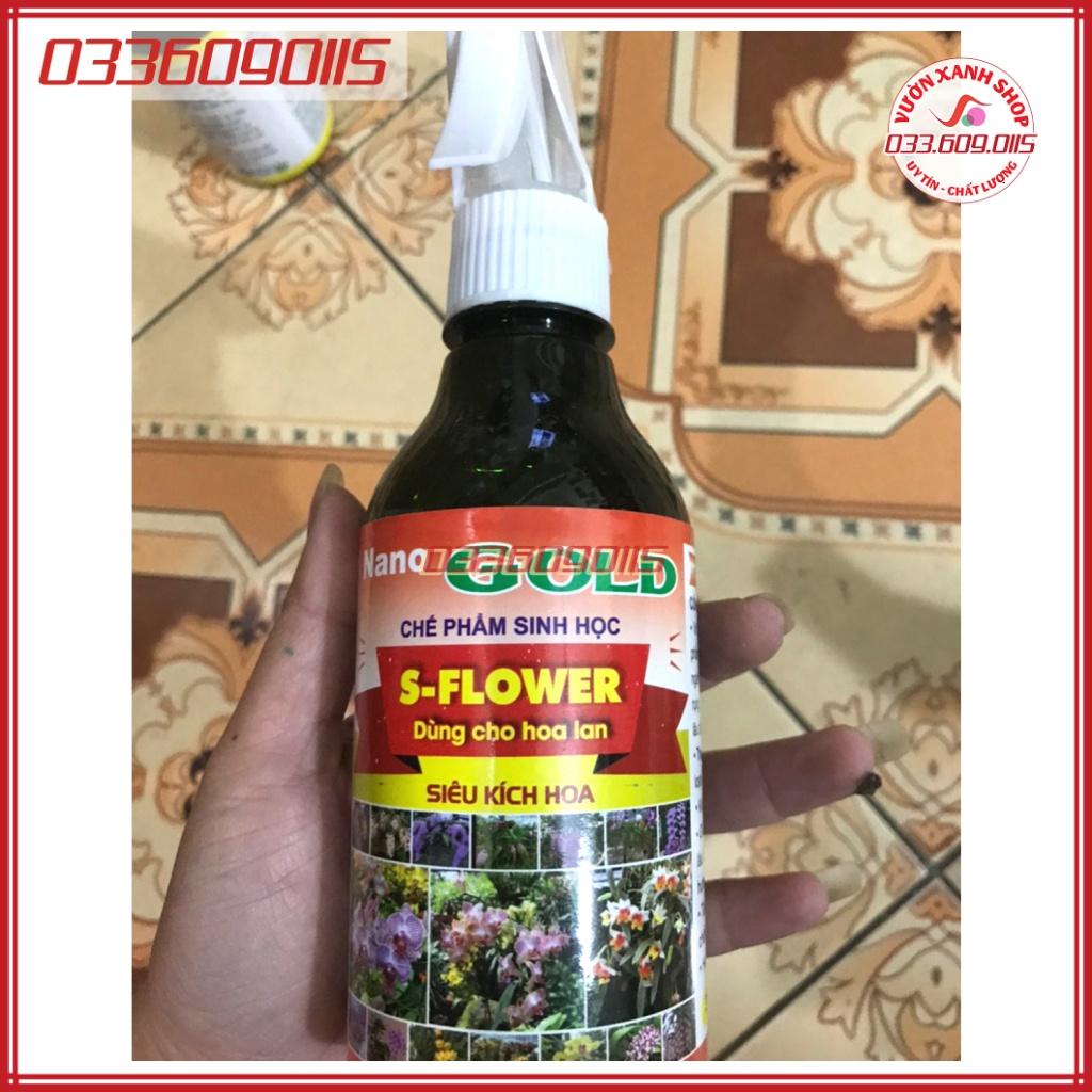 Chế phẩm sinh học Siêu kích hoa nano GOLD dạng chai xịt dùng cho hoa lan, phong lan