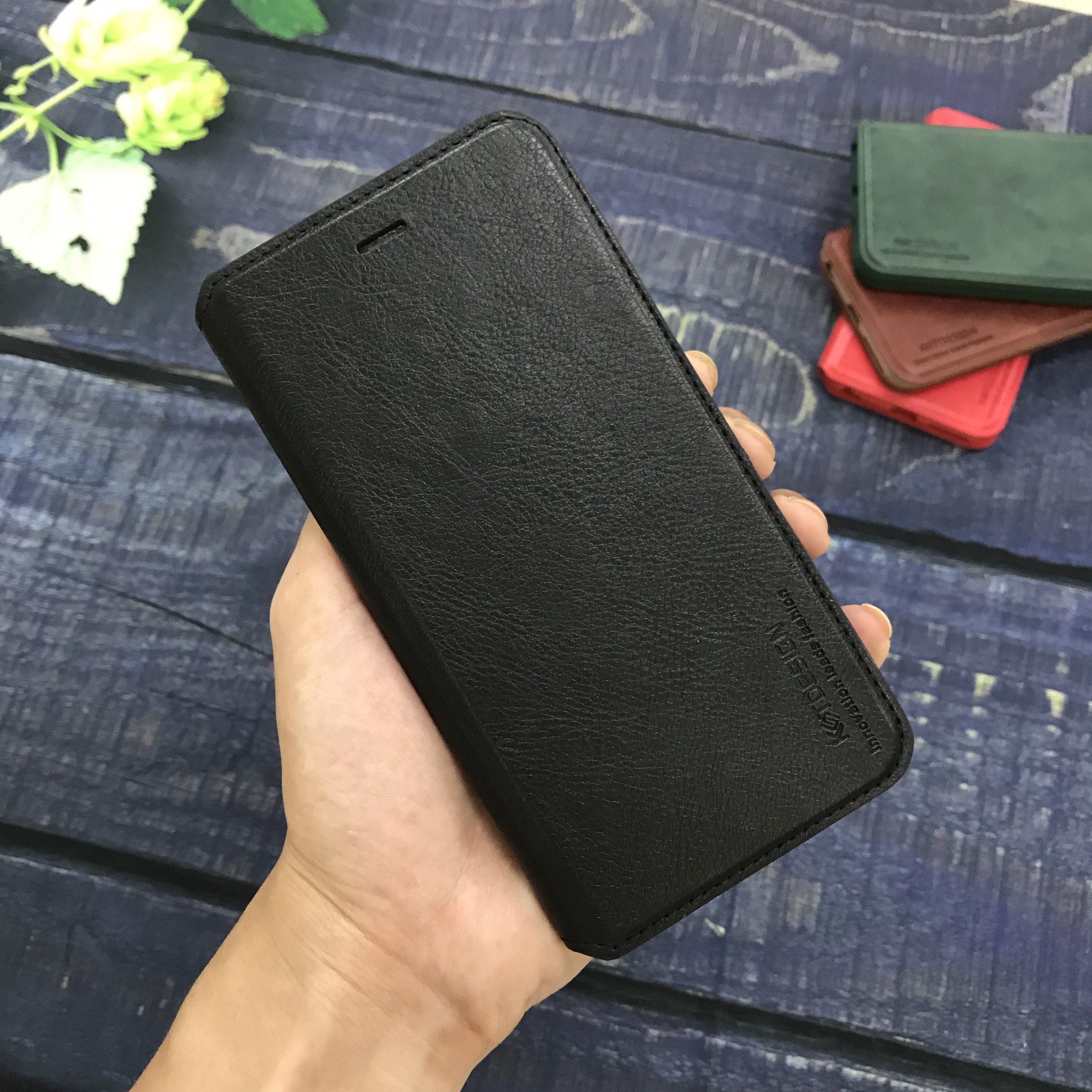 Bao da cao cấp hiệu KST Design cho iPhone 6 Plus/7 Plus/8 Plus/XS Max,/11 Pro Max - Hàng Chính Hãng - iPhone XS MAX - Đỏ