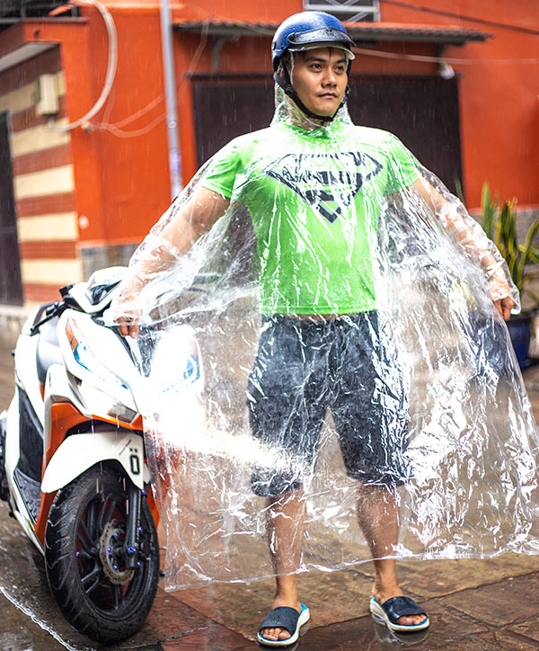 Áo Mưa Cánh Dơi 1m6 Nhựa Dẻo Trong Suốt