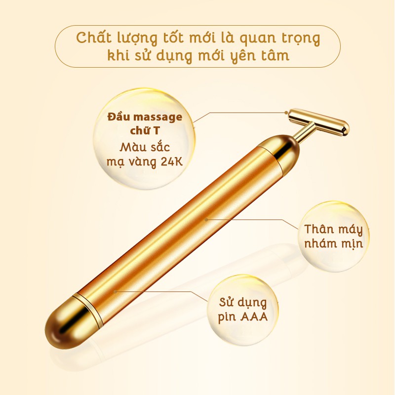 Cây lăn massage mặt nâng cơ săn da mặt giảm nếp nhăn & Máy Mát Xa Mắt Mini