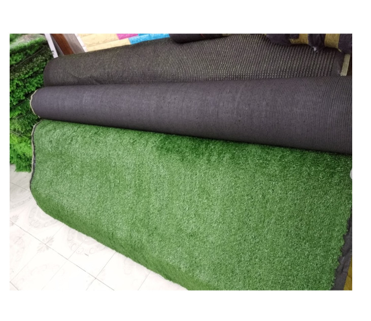 Thảm cỏ nhựa nhân tạo sợi cỏ dài 1cm êm ái, trang trí sự kiện, tiểu cảnh sân vườn loại cao cấp không độc hại, bền, đẹp khổ 2m màu xanh đậm