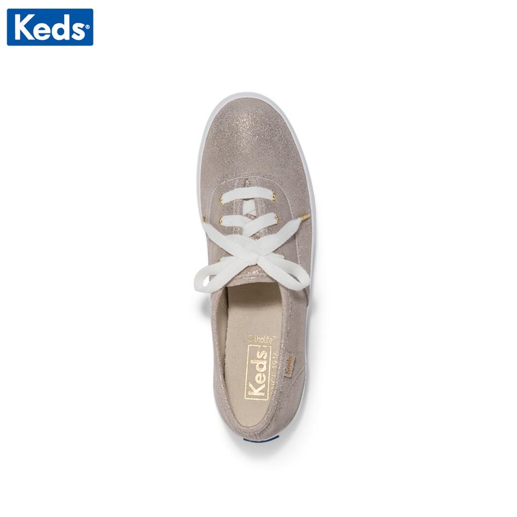 Giày Keds Nữ - Champion Glitter Suede Champagne - KD059114