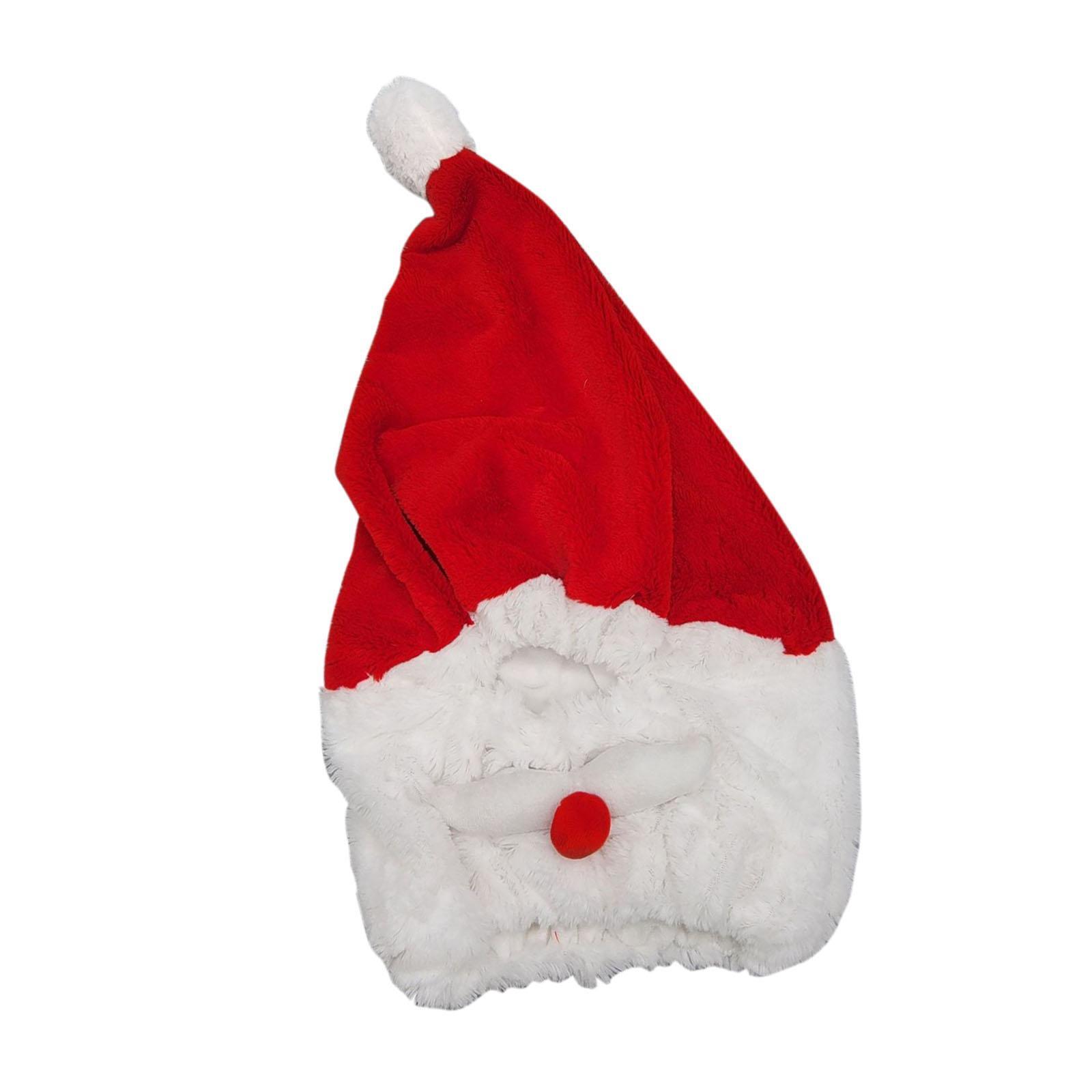 Santa Motorcycle Cover, Funny Cover, Motorcycle Full Face Christmas Hat, Santa Claus Xmas Hat Motorcycle Covers Decoration Accs