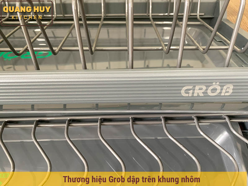 Giá úp bát 2 tầng cho tủ bếp trên inox sơn Nano bảo hành 15 năm han gỉ