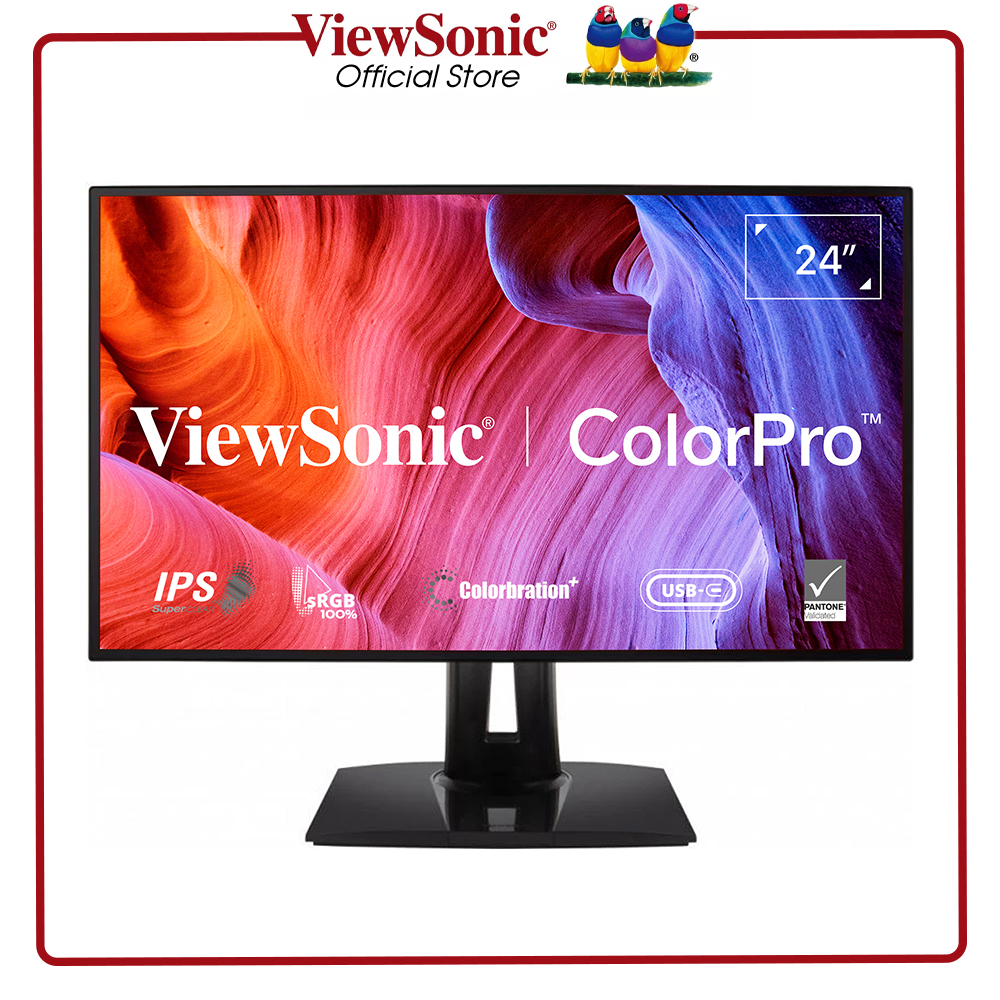 Màn hình thiết kế đồ họa ViewSonic VP2468A 24 inch/ delta E &lt;2/ 100%sRGB - Hàng Chính Hãng