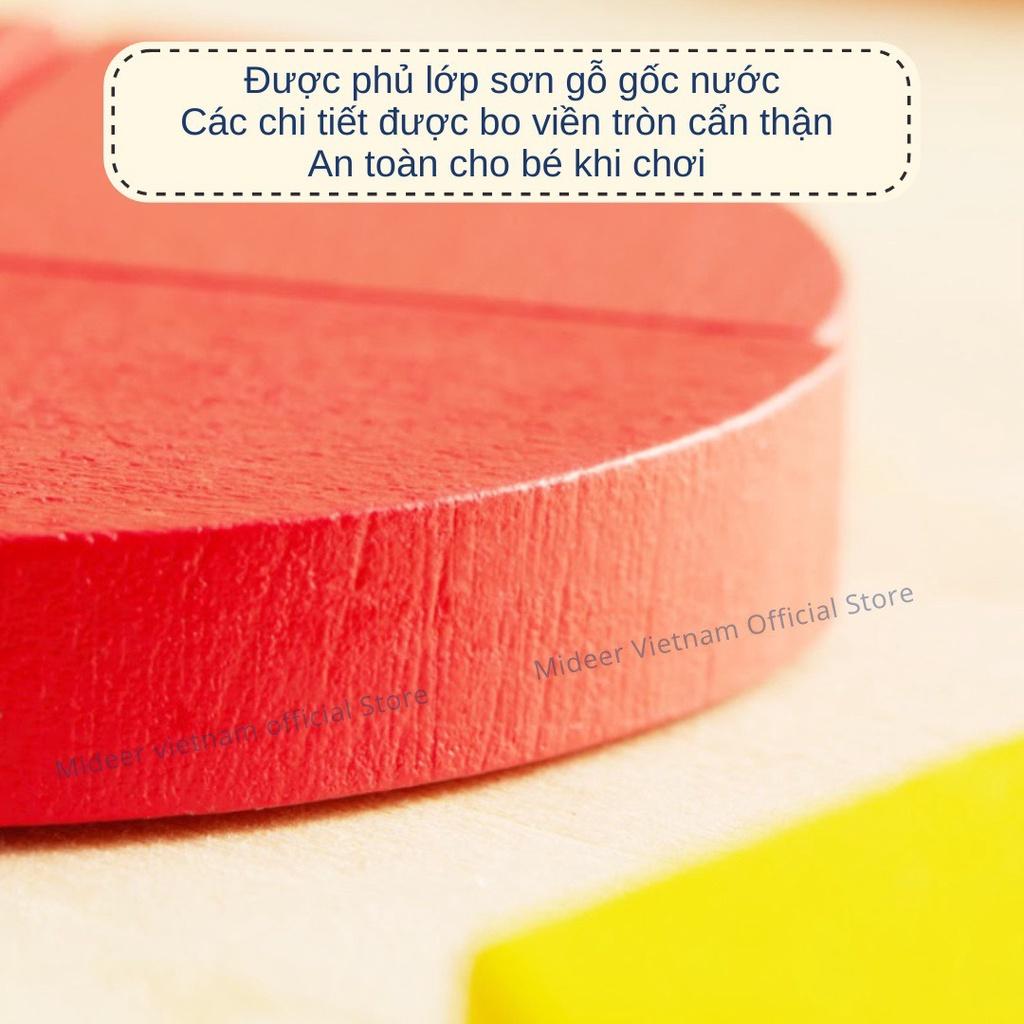 Xếp hình Tangram nam châm đồ chơi giáo dục cho bé Mideer Magnetic Geometry Blocks 250pcs