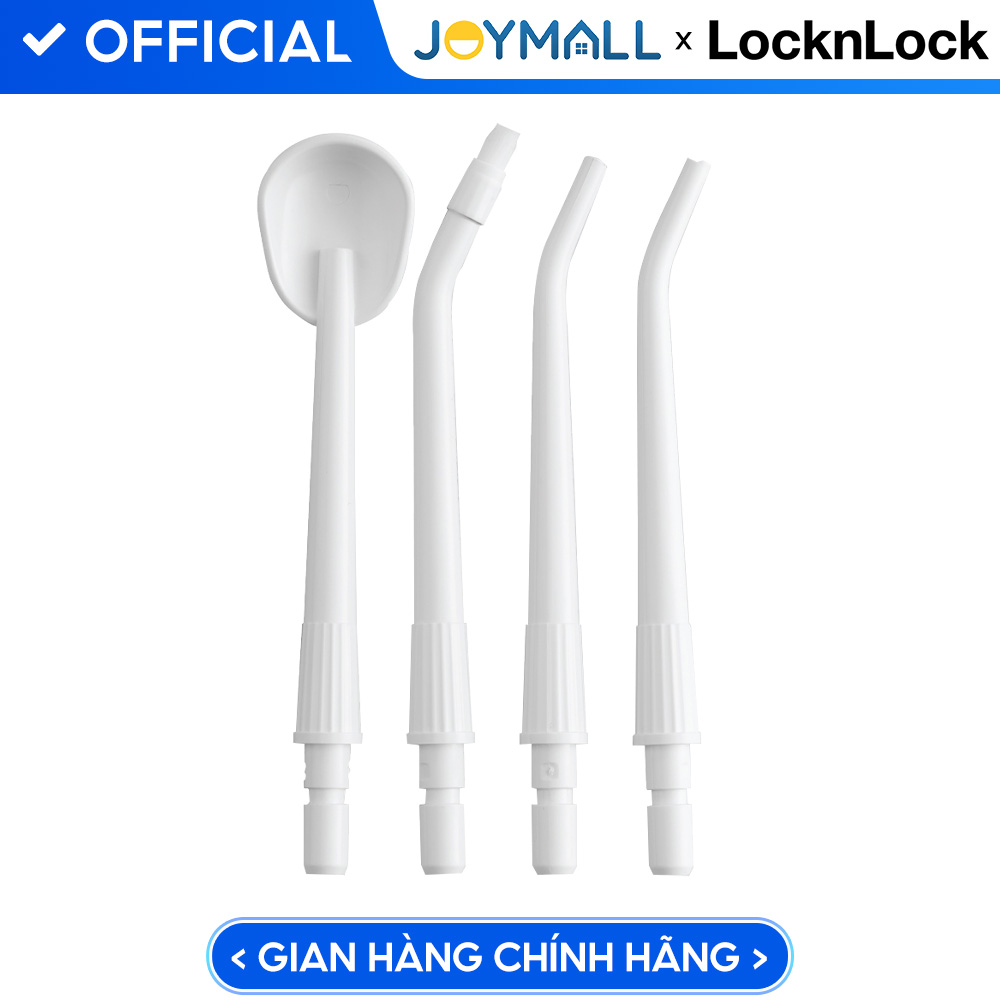 Bộ 4 đầu tăm nước thay thế LocknLock ENR146WHT_RB, Hàng chính hãng, dùng cho máy tăm nước ENR146WHT - JoyMall