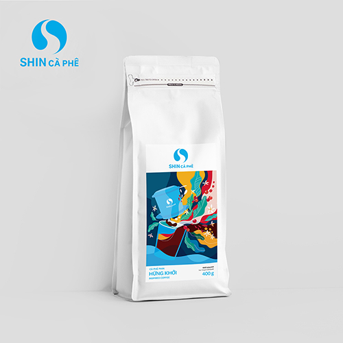SHIN Cà Phê - Cà phê Phin Hứng Khởi - 400 gram
