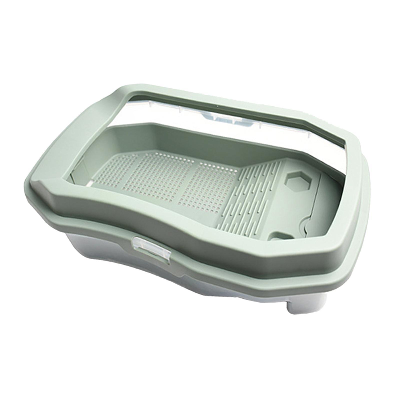 Turtle Aquarium Turtle Breeding Tank with Basking Platform Detachable Prevent from Escaping Turtle Habitat Reptile Tank for Lizards Crayfish